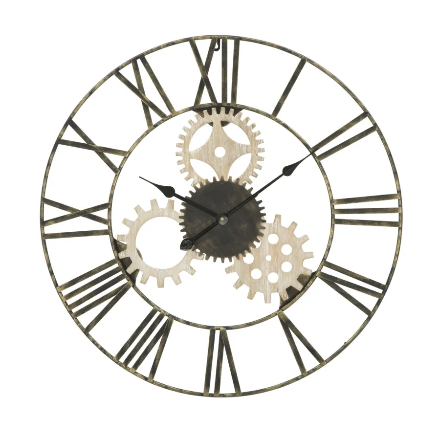 ZEGAR ŚCIENNY ZĘBATKI 70X4,5 cm